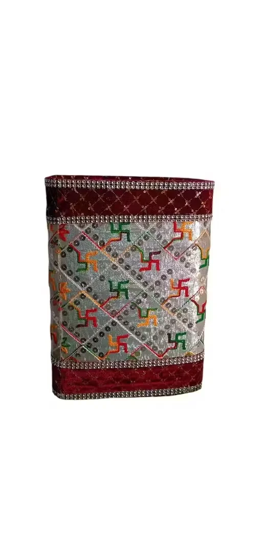  Wedding Mandap Decorative Pipa Stand | Velvet & Embroidery Swastik Square Pipe for Marriage & Pooja Decoration image 3