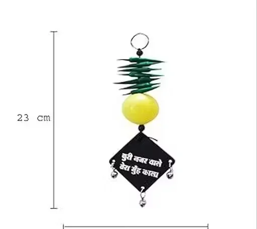 Nazar Battu Lemon Chilli Hanging for Home & Car | Evil Eye Protection image 2