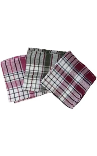 YOOKO® ( Pack of 4 ) Cotton Double Layer Roti Clothes Wrap With Flaps Muslin Cloth For Chapati For Hot Case Kitchen Chapati Cloth Wrap Piece (Size : 16 X 16 In), Multicolored thumbnail 0