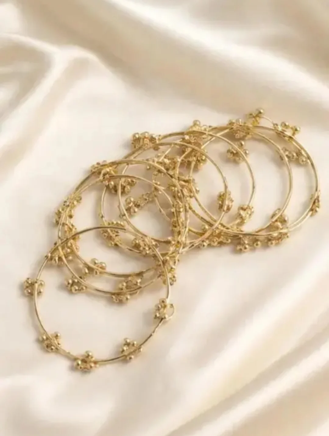 Traditional Latkan Ghungroo Kada Bangles for Women Antique Oxidized Gold Plated Ethnic Bracelet Pair with Hanging Ghungroo Bells for Saree Lehenga Wedding Party Festive Jewellery| Pack Of 8 Kada Bangles 2.4 image 3