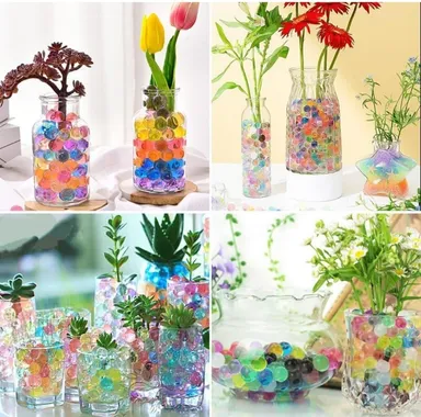 YOOKO® Crystal Soil Water Balls Rubber Jelly Beads Growing Orbeez - Pack of 1,000 Pcs | 15 Grams (Multicolor) thumbnail 0
