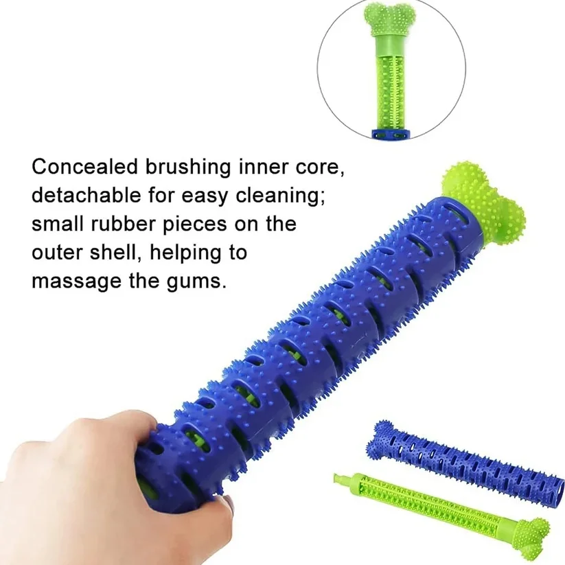 Dog Toothbrush Chew Toy Rubber Dental Stick for Dogs image 2