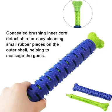 Dog Toothbrush Chew Toy Rubber Dental Stick for Dogs thumbnail 1