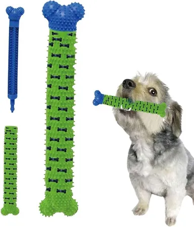 Dog Toothbrush Chew Toy Rubber Dental Stick for Dogs thumbnail 2