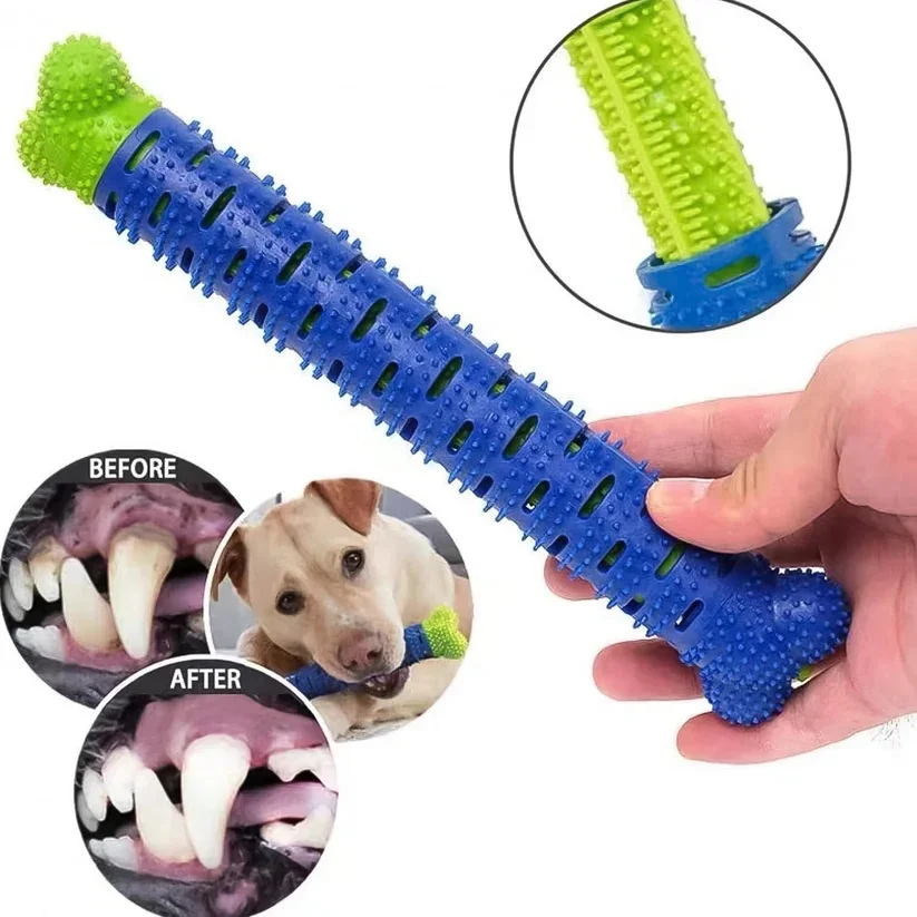 Dog Toothbrush Chew Toy Rubber Dental Stick for Dogs image 5