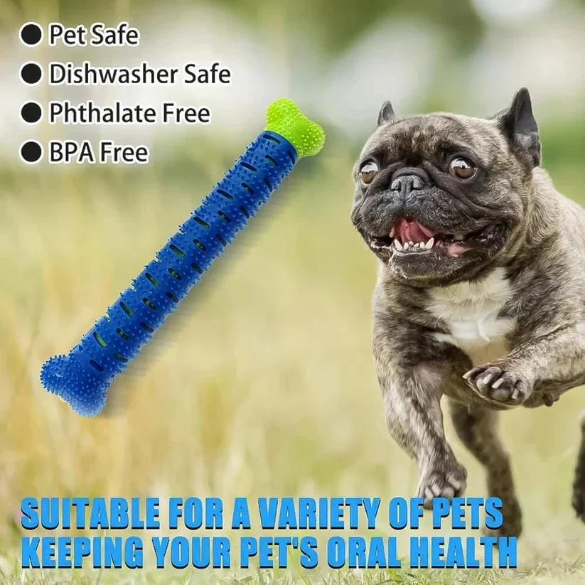 Dog Toothbrush Chew Toy Rubber Dental Stick for Dogs image 6