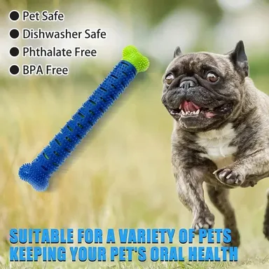 Dog Toothbrush Chew Toy Rubber Dental Stick for Dogs thumbnail 5