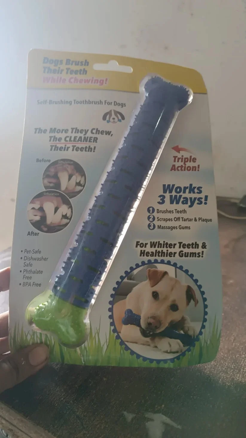 Dog Toothbrush Chew Toy Rubber Dental Stick for Dogs image 8