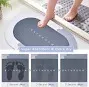 Anti-Slip Bathroom Floor Mat 60x40 cm | Quick Dry Water Absorbent Bath Mat for Bathroom & Kitchen thumbnail 6