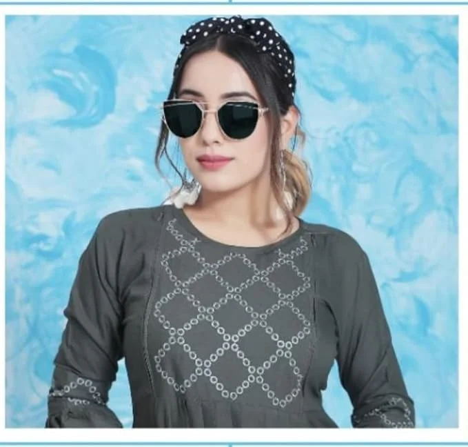 Women’s Cotton Rayon A-Line Maternity Dress with Feeding Zippers for Breastfeeding Mothers Soft Pregnancy Kurti for Daily Wear Office Home Baby Nursing Dress Dark Grey XXL image 2