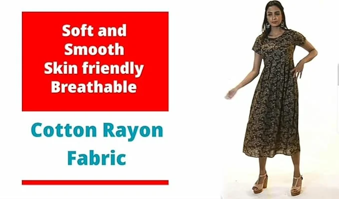 Women’s Cotton Rayon A-Line Maternity Dress with Feeding Zippers for Breastfeeding Mothers Soft Pregnancy Kurti for Daily Wear Office Home Baby Nursing Dress Gazari XL image 4
