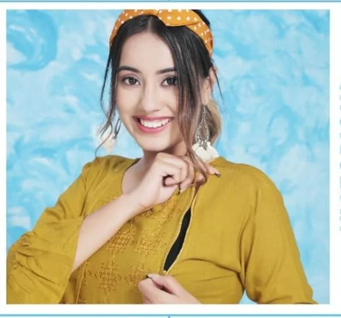 Women’s Cotton Rayon A-Line Maternity Dress with Feeding Zippers for Breastfeeding Mothers Soft Pregnancy Kurti for Daily Wear Office Home Baby Nursing Dress Mustard XXL image 2