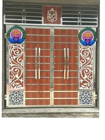 Decorative Shubh Laabh Cow Dung Wall Hanging for Home Entrance Door | Handmade Indigenous Cow Dung Auspicious Vastu Decor for Diwali Puja Mandir Main Gate Decoration thumbnail 1