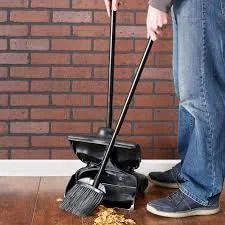 Ozeanziel Long Handle Broom Dustpan Set with Wheels for Home Cleaning image 4