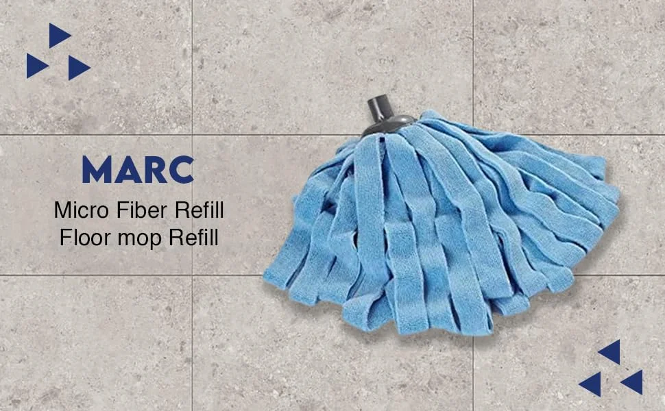 Marc Microfiber Mop Refill Pack of 2 | High Absorbency Floor Cleaning Pads image 4