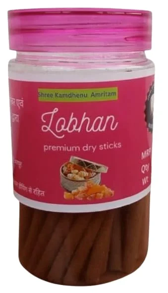 Shree Kamdhenu Amritam 100% Pure Natural Dry Dhoopbatti Made from Cow Dung | Long Lasting Pooja Dhoop Sticks for Daily Puja Diwali Festival Meditation Spiritual Rituals | Mogra & Lobhan Combo Pack image 3