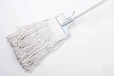 Marc Cleaning Products Stainless Steel Clip-O-Fit Cotton Floor Mop with Rod | Durable Home Floor Cleaner thumbnail 1