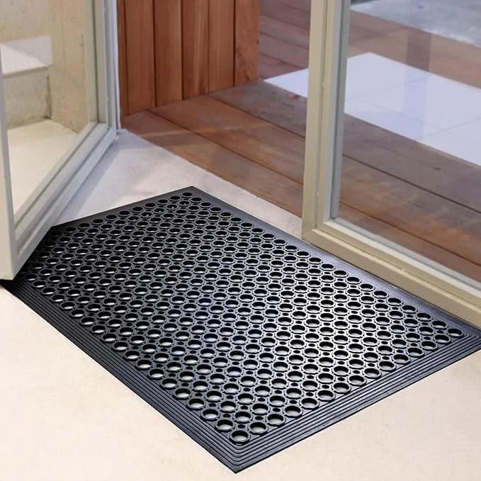 Rubber Floor Mat 60x90 cm | Non-Slip Drainage Mat for Kitchen, Restaurant, Bar, Garage & Entrance (12mm) image 2