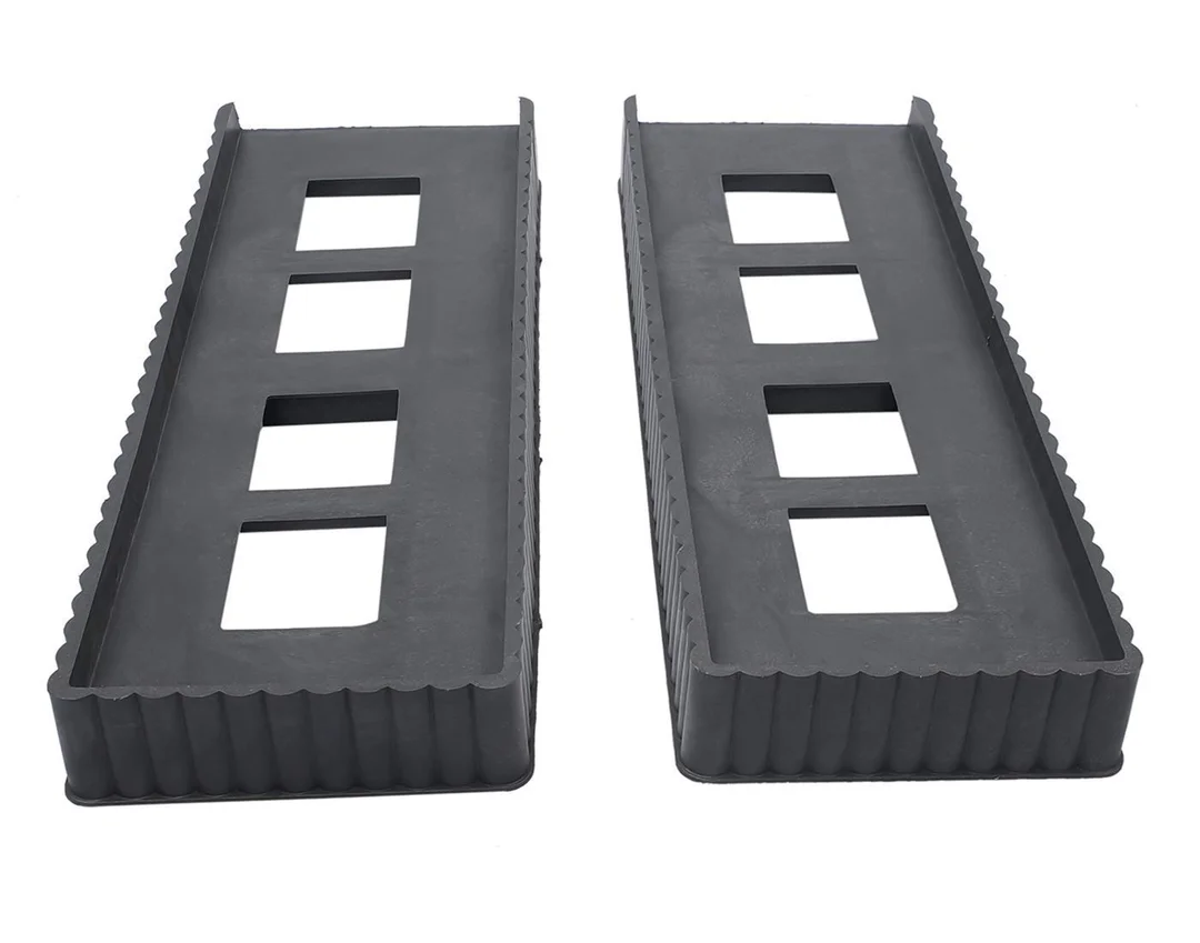 Marc Heavy Duty Multi-Purpose Plastic Furniture Legs Stand (Pack of 2) | Universal Support Feet for Refrigerator, Sofa, Bed, Almirah, Wardrobe, Table & Home Appliances Anti-Slip Durable Base Riser for Floor Protection image 2