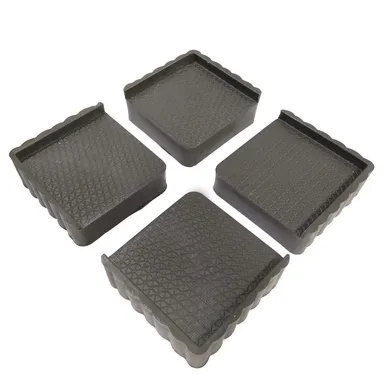 Marc Multi-Purpose Square Plastic Legs Set of 4 for Almirah, Sofa, Bed, Refrigerator & Furniture Stand Heavy Duty Support Feet thumbnail 2