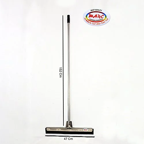 Marc Cleaning Products Stainless Steel Floor Wiper 18 Inch Large Silver Heavy Duty Floor Cleaning Wiper for Home Bathroom Kitchen Tiles | Durable Rust-Resistant Steel Handle image 2
