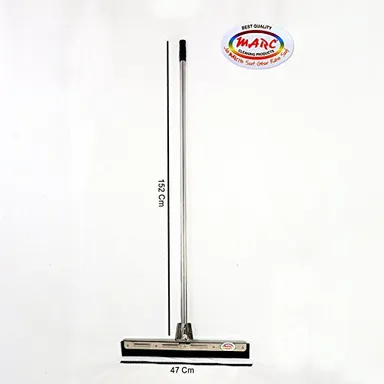 Marc Cleaning Products Stainless Steel Floor Wiper 18 Inch Large Silver Heavy Duty Floor Cleaning Wiper for Home Bathroom Kitchen Tiles | Durable Rust-Resistant Steel Handle thumbnail 1