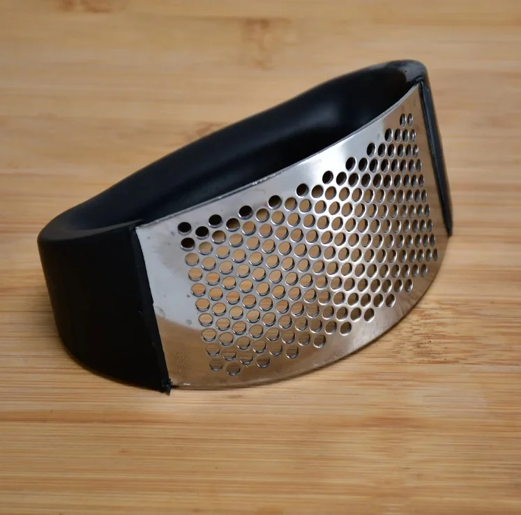  Garlic Crusher Stainless Steel | Manual Garlic Press | Easy Grip Kitchen Tool image 2