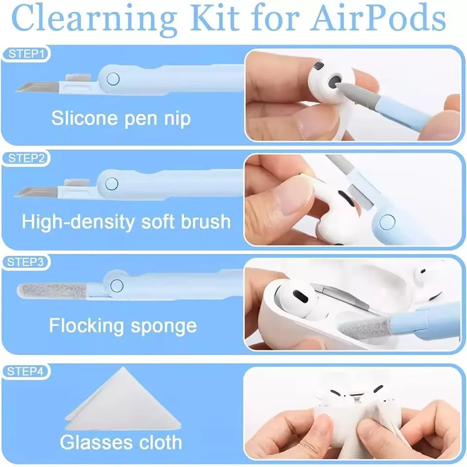 7 in 1 Multi Purpose Cleaning Kit for Laptop, Keyboard, Mobile & Screen Cleaner Set image 5