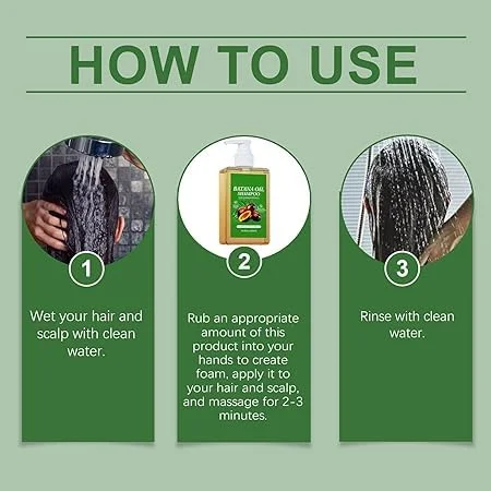 Batana Oil Shampoo with Rosemary Extract for Hair Growth | Deeply Moisturizes and Restores Damaged Hair | Scalp Strengthening Formula for Smooth and Shiny Hair (100ml) image 3