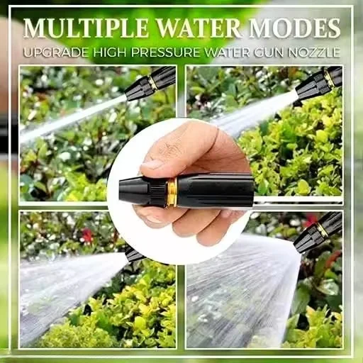High Pressure Water Spray Gun Nozzle for Car Bike Washing Adjustable Brass Jet Sprayer for 1/2 Inch Hose Pipe Leakproof Garden Floor Cleaning Water Pressure Gun image 2