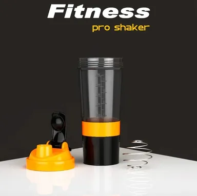 Protein Shaker Bottle 500ml with Mixing Ball, Leak Proof Gym Shaker for Protein, Juice' & Fitness Drinks (Pack of 1 -Random Color) thumbnail 6