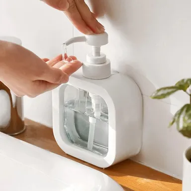 Random Color 300 ML Liquid Soap Dispenser Bottle with Pump | Refillable Hand Wash / Sanitizer Dispenser | Bathroom & Kitchen Use thumbnail 5