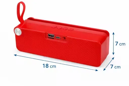 Portable Bluetooth Speaker 10W Deep Bass Wireless Sound System with Bluetooth 5.1, USB, TF/SD Card Support, FM Radio, Rechargeable Portable Music Speaker for Mobile, Laptop & Outdoor Use (Random Colour) image 2
