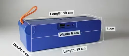 Portable Bluetooth Speaker 10W Loud Bass Wireless Speaker with USB TF SD Card Support | Long Battery Backup Clear HD Sound Portable Music System for Party Travel Home Outdoor Mobile Laptop image 2