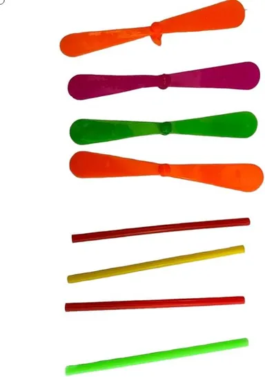 Flying Spinner 24 pc Colorful Dragonfly New Bamboo Copter for Kids| Flaying Kids Toys | Dragonfly Toy for Boys and Girls (Multicolor)pack of 2 thumbnail 0