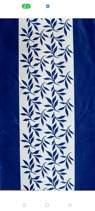 Shinzo Polyester Door Curtain for Living Room Bedroom Hall Dining Room Kitchen Home Office Window Privacy Curtain 1 Piece Decorative Washable Long Door Drapes Dark Blue 5.0 feet thumbnail 2