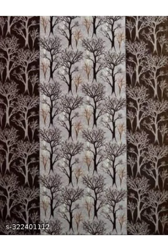 Shinzo Polyester Door Curtain for Living Room Bedroom Hall Dining Room Kitchen Home Office Window Privacy Curtain 1 Piece Decorative Washable Long Door Drapes Grey 5.0 feet image 2