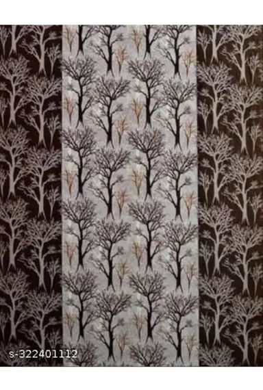 Shinzo Polyester Door Curtain for Living Room Bedroom Hall Dining Room Kitchen Home Office Window Privacy Curtain 1 Piece Decorative Washable Long Door Drapes Grey 7.0 feet thumbnail 1