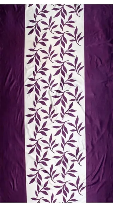 Shinzo Polyester Door Curtain for Living Room Bedroom Hall Dining Room Kitchen Home Office Window Privacy Curtain 1 Piece Decorative Washable Long Door Drapes Purple 5.0 feet thumbnail 1