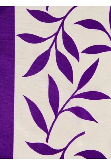 Shinzo Polyester Door Curtain for Living Room Bedroom Hall Dining Room Kitchen Home Office Window Privacy Curtain 1 Piece Decorative Washable Long Door Drapes Purple 5.0 feet thumbnail 2