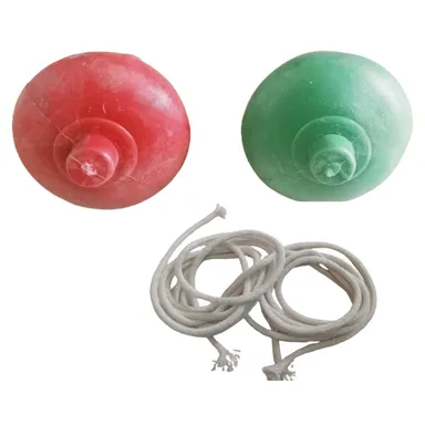  Plastic Spinning Lattu With Thread for Kids and Adults | Traditional Indian Outdoor Game ToyPack of 4 thumbnail 0