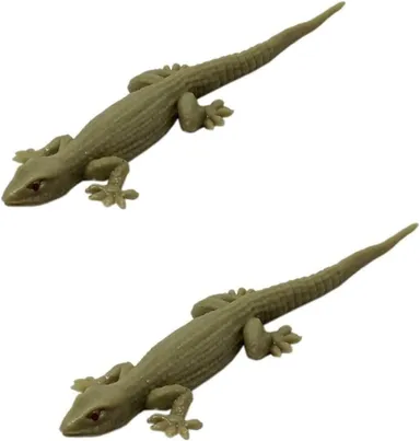 Original Look Real Looking Rubber Lizard Toy | Brown Lizard |Chipkali Toy | Prank Chipkali Toys (2 Pcs) thumbnail 0