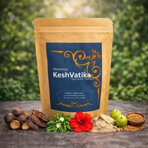 Herbal Hair Powder for Long Beautiful Strong Hair with Amla Reetha Shikakai Hibiscus Methi | Natural Ayurvedic Shampoo Powder for Hair Growth Hair Fall Control Dandruff Smooth Healthy Hair Care image 1