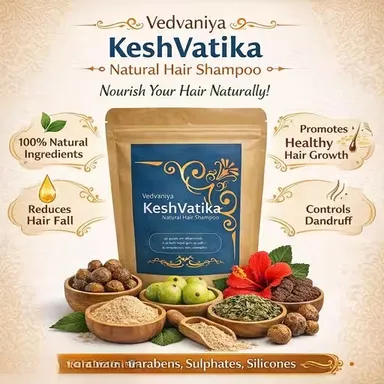 Chemical Free Ayurvedic Herbal Hair Powder Combo for Hair Growth & Hair Fall Control | Amla Reetha Shikakai Hibiscus Bhringraj Powder Mix | Natural Shampoo Powder for Smooth Strong Healthy Hair | Sulphate Free Herbal Hair Cleanser thumbnail 2