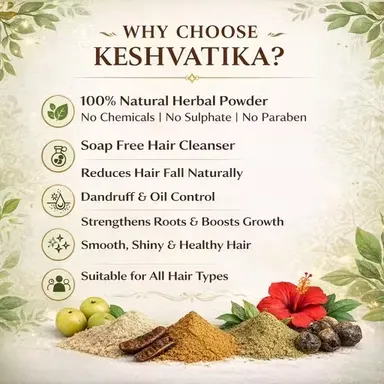 Herbal Hair Powder for Thick Strong & Healthy Hair Growth | Amla Reetha Shikakai Bhringraj Methi Hibiscus Ayurvedic Shampoo Powder for Hair Fall Control Dandruff Scalp Cleansing Smooth Silky Voluminous Hair for Men & Women thumbnail 3