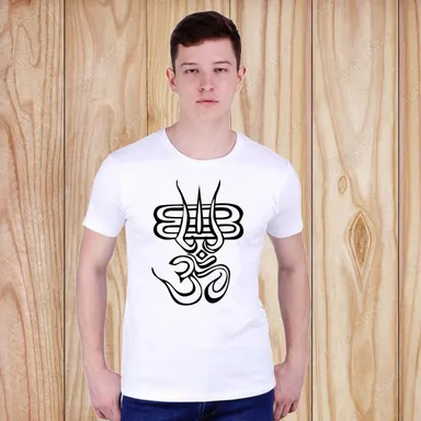 ANVST Men Graphic Print Round Neck Polyester Black & White T-Shirt for Men | Casual Stylish Half Sleeve Printed Tee | Lightweight Regular Fit Fashion T Shirt for Daily Wear Gym College Travel Streetwear White   S thumbnail 0