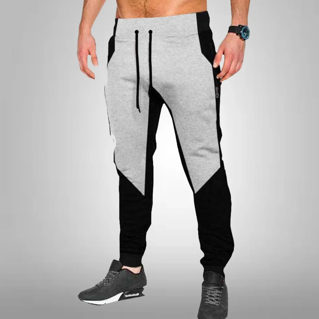 Tee Town Men Solid Black & Blue Track Pants for Gym Running Jogging Sports Wear Stylish Regular Fit Polyester Activewear Lowers for Men Black 32 image 1