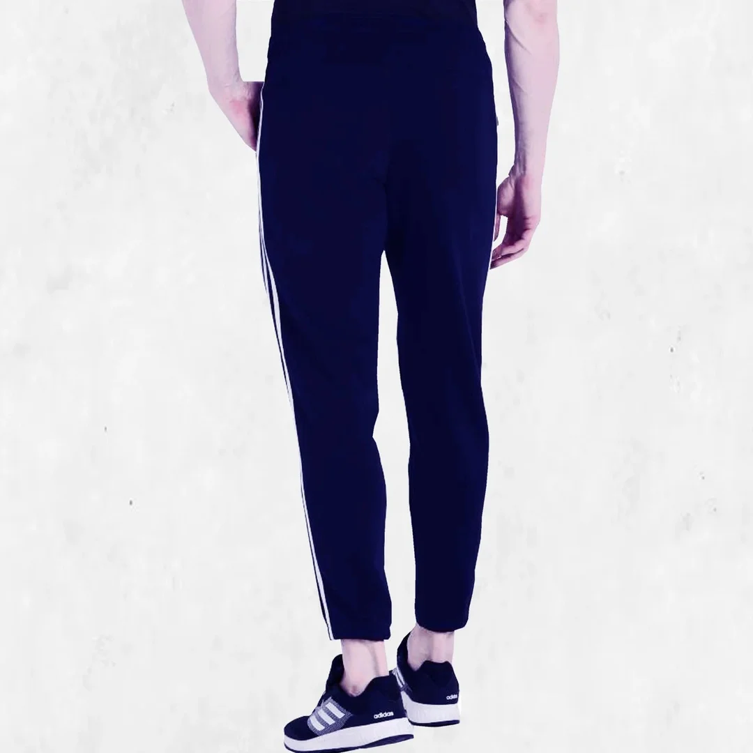 ANVST Men Striped Blue Track Pants for Gym Running Jogging Sports Workout Training Regular Fit Comfortable Athletic Lower Sweatpants for Men GREY, NAVY 32 image 3