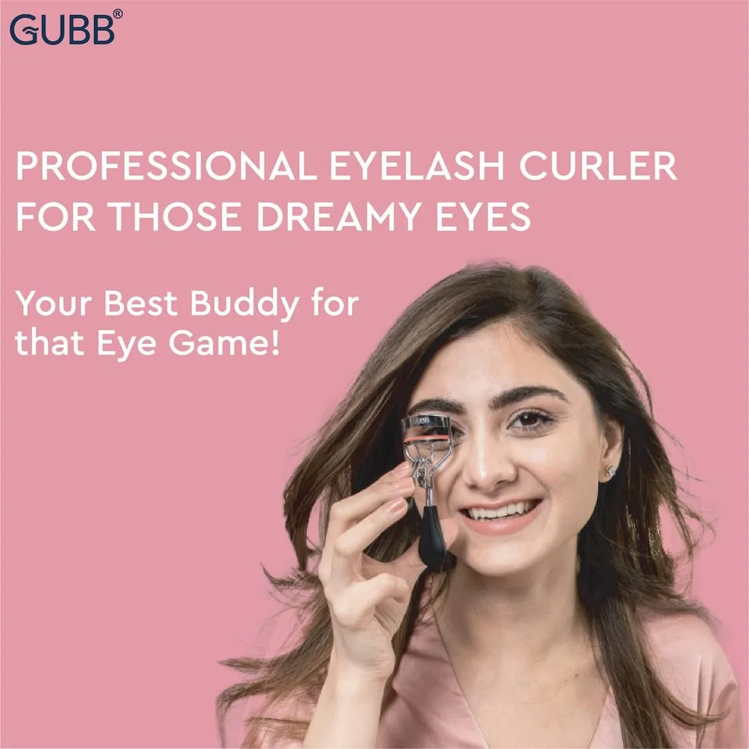 Stainless Steel Eyelash Curler with Silicone Pad | Professional Lash Curler for Makeup Routine | Anti-Slip Grip Handheld Beauty Tool | Fits All Eye Shapes | Salon, Home & Travel Use image 2