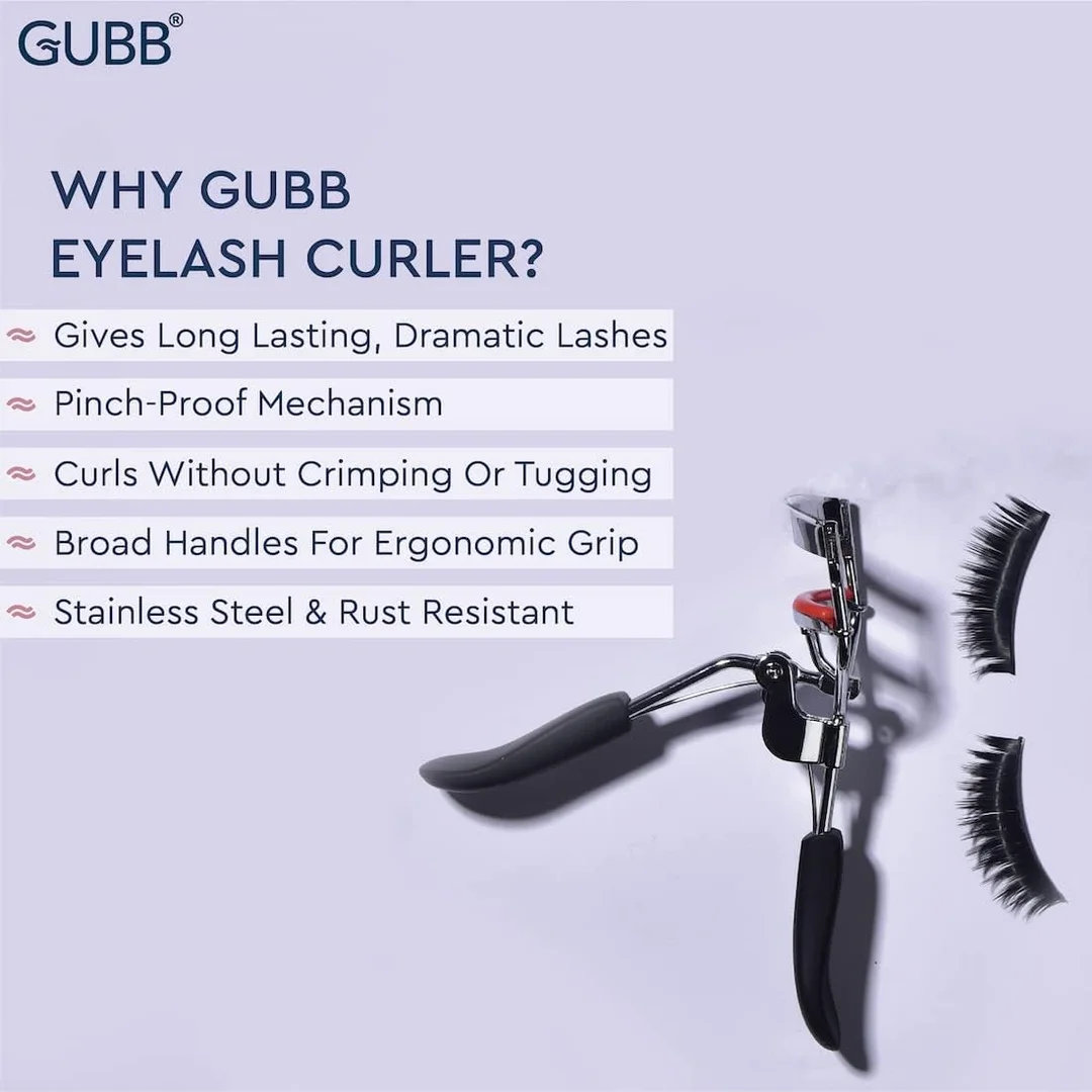 Stainless Steel Eyelash Curler with Silicone Pad | Professional Lash Curler for Makeup Routine | Anti-Slip Grip Handheld Beauty Tool | Fits All Eye Shapes | Salon, Home & Travel Use image 3
